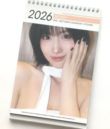 Discover Mo mo Momo Twice Photo 2026 2027 Desk Calendar Calender Kpop Girl gift Sticker