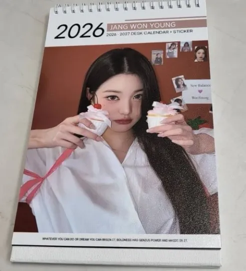 Discover Jang Won Young Wonyoung IVE Photo 2026 2027 Desk Calendar Calender Kpop White