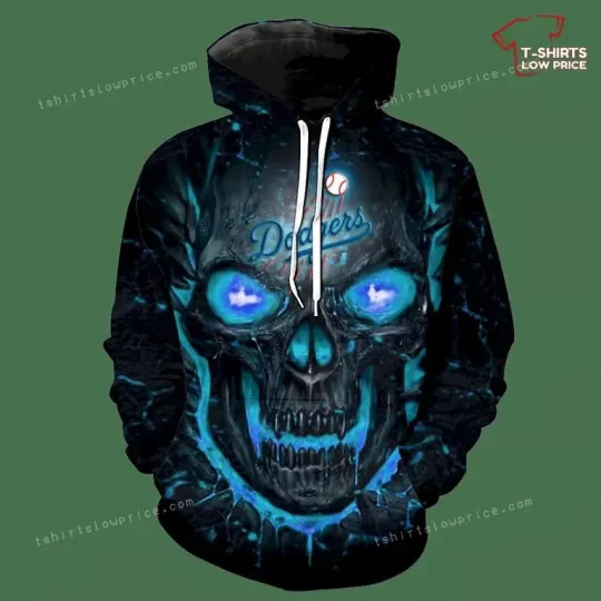Discover L.A. D0dg*rs Skull Logo Print 3D Hoodie