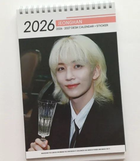 Discover Jeong Han Jeonghan SVT Seventeen Photo 2026 2027 Calendar Calender Kpop White