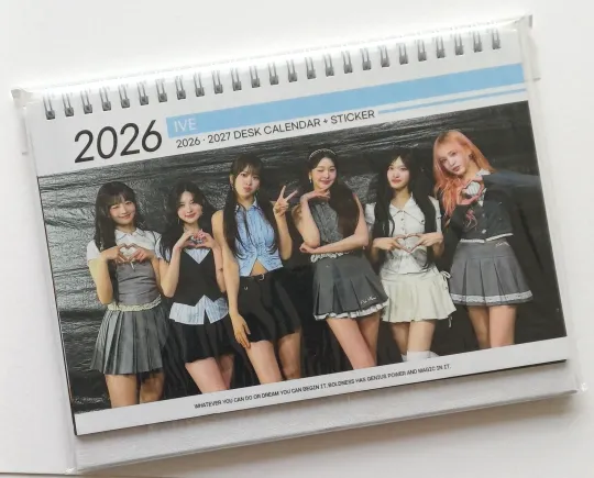 Discover IVE Photo 2026 2027 Desk Calendar Calender Goods Gift Present Group Nice