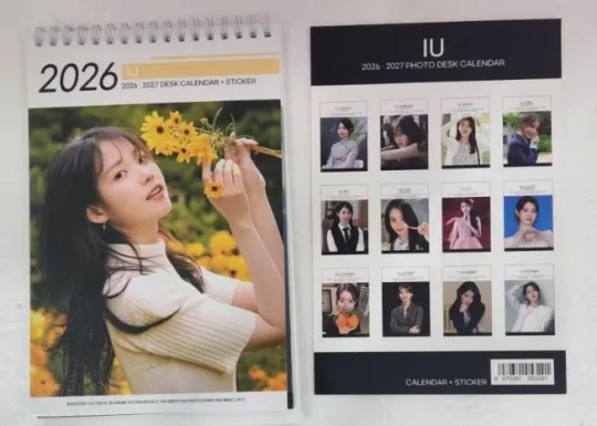 Discover IU LEE JI EUN Photo 2026 2027 Desk Calendar Calender Fan Goods Gift Present Good