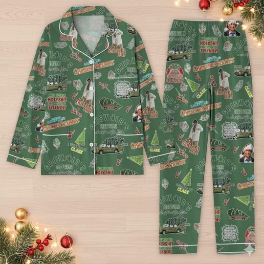 Discover National Lampoon Christmas Pajama Set | Griswold Family Holiday Sleepwear