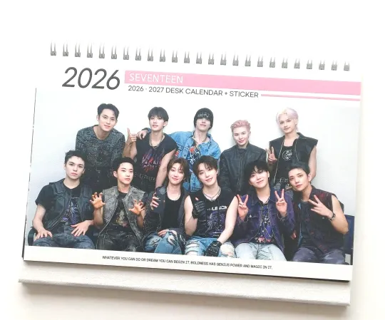 Discover SVT Seventeen 17 Photo 2026 2027 Desk Calendar Calender Gift Kpop Boys Goods