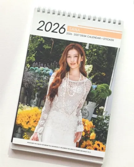 Discover SANA Twice Photo 2026 2027 Desk Calendar Calender Gift Recommend KPOP Goods Nice