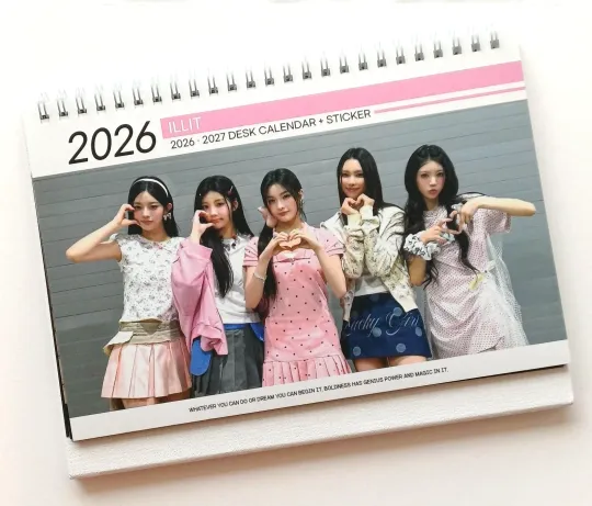 Discover Illit illit  Photo 2026 2027 Desk Calendar Calender Kpop Girl Fan Christmas Gift