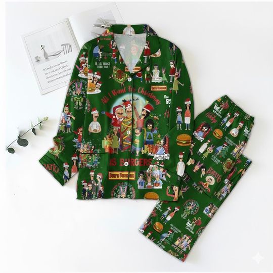 The Simpsons Pajamas Set, Simpsons Family Xmas Pajamas, Homer Simpson Pajamas