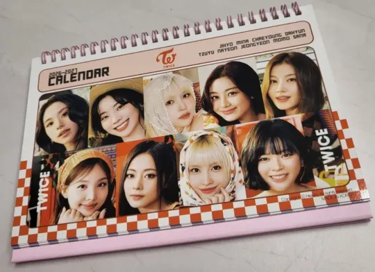 Discover TWICE Photo 2026 2027 Desk Calendar Calender Kpop Girls Fan Goods Gift Pink