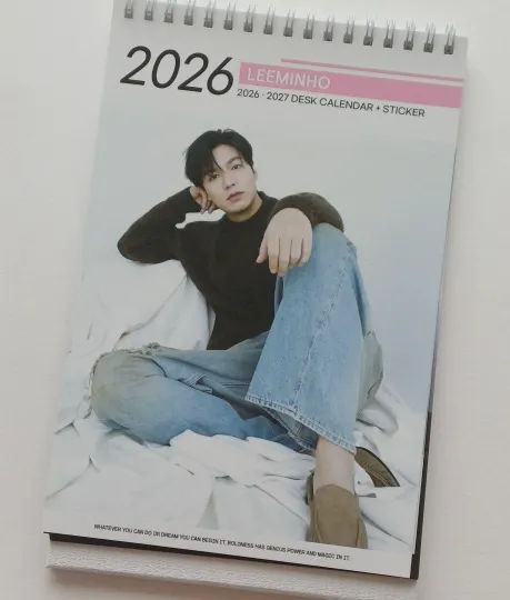 Discover Lee Min Ho Minho Photo 2026 2027 Calendar Calender Kdrama White Desk Sticker