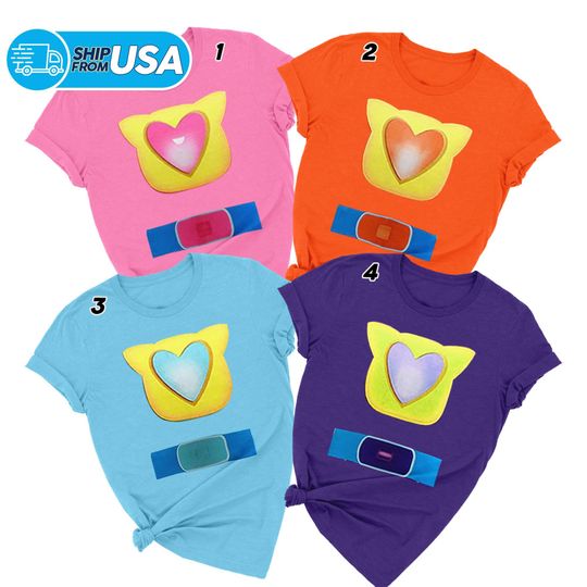 Discover Super Cat Suit Costume, Cat Hero Group Matching Shirt, Custom Cat Friend Halloween Shirt, Cat Heart Costume Family Vacation Tee
