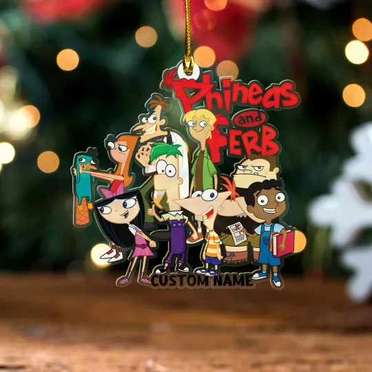 Discover Personalized Phineas And Ferb Ornament, Gift for Phineas And Ferb Lovers
