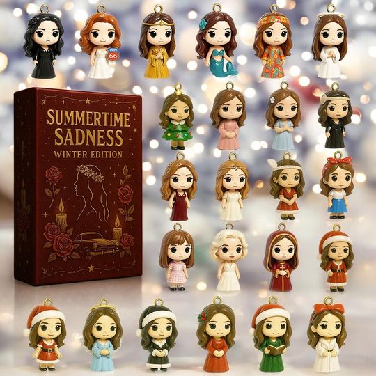 Discover Summertime Sadness Advent Calendar 2025, 24 Days Countdown Christmas with Lana Del Rey, Christmas Advent Daily Gif