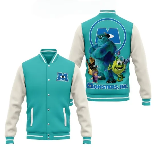 Discover Monsters Inc Happy Halloween Baseball Jacket