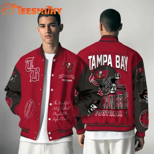 Discover Custom TampaBay Buccaneer football Chasing Greatness Baseball Jacket