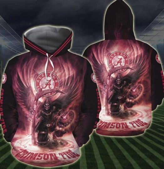 Discover Ncaa- Albm Cri@mson Ti.de 3D Hoodie