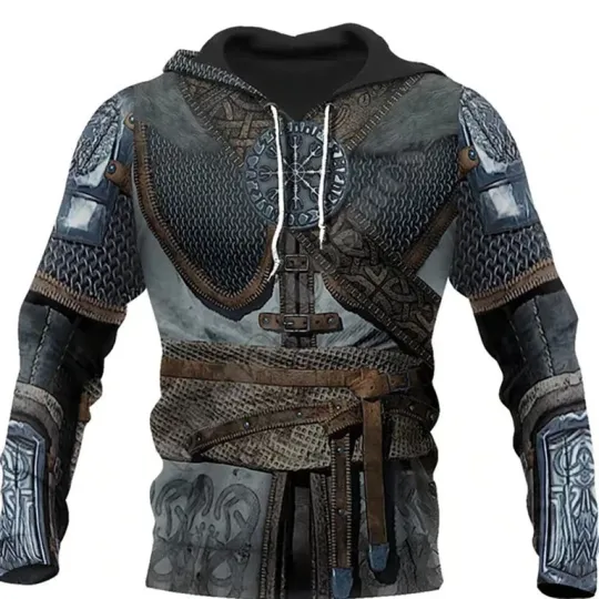 Discover Viking Hoodie Featuring Armor Helm Of Awe 3D HOODIE All Over Print - Best Price