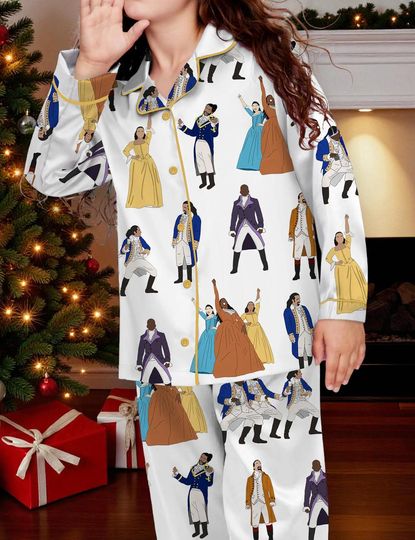 Discover Georgian Hamilton Musical 18th Revolution Silky Pajama Set for Kids