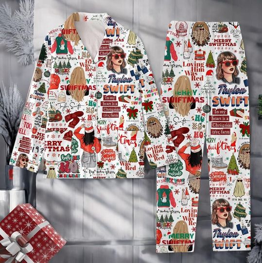 Discover Cozy Christmas Tree Pajama Set for Adults, Soft Holiday Sleepwear