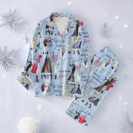 Discover Holiday Heart Pajama Set for Adults, Cozy Winter Sleepwear