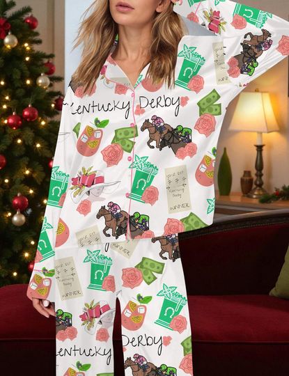 Discover Independence Day Watercolor Silky Pajama Set for Women