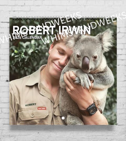 Discover Robert Irwin Wildlife Animal Vertical Wall Calendar 2026