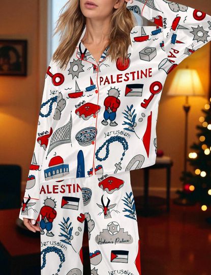 Discover Women’s Cozy Free Palestine Pajama Set