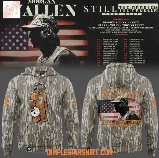 Wallen Western Still The Problem Tour 2026 Camo 3D Hoodie, Christmas Gift