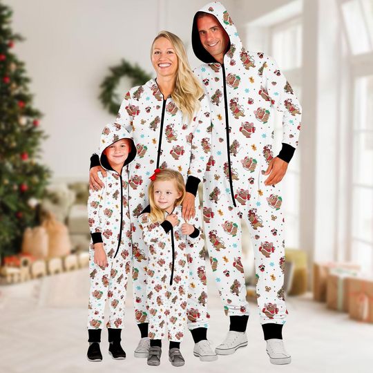 Discover Gus Gus Mouse Christmas Onesie Pajamas, Cute Disney Gus Gus Family Matching Pjs, Funny Holiday Jumpsuit, Cozy Xmas Gift For Kids