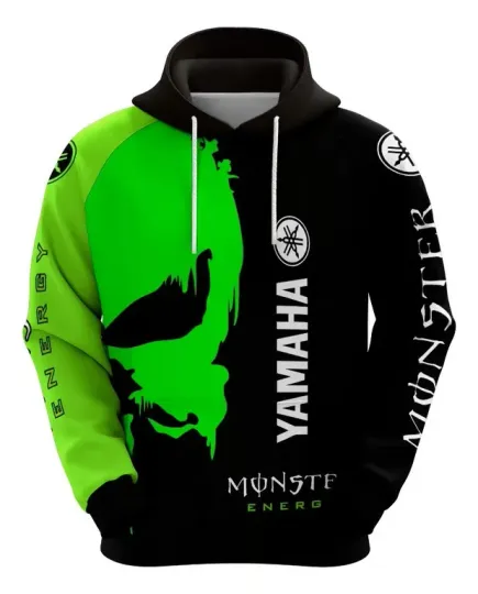 Discover Moletom Masculino Uniforme Monster Skull Yamaha Moto Gp