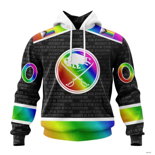 Discover Personalized Buffalo Sabres Hoodie Pullover Pride Design Hockey Is For Everyone