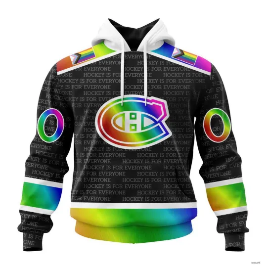 Discover Personalized Montreal Canadiens Hoodie Pullover Pride Hockey Is For Everyone