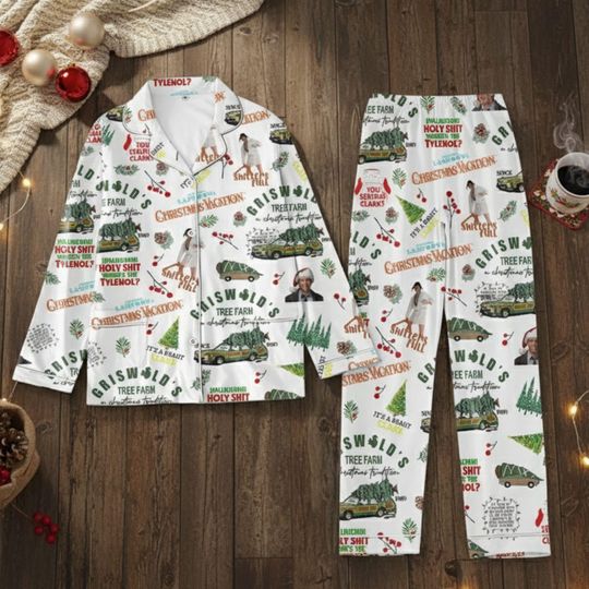 Discover Christmas Griswold Vacation Pajamas , Griswold Xmas Pajamas Set, Christmas Movie Pajamas
