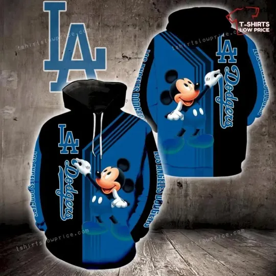 Discover L.A. D0dg*rs Mickey Mouse 3D Hoodie, Christmas Gift