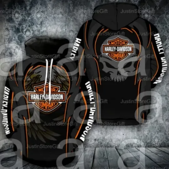 Discover HOT H davidson Motorcycles Eagle Skull, Motorcycles Hoodie, Christmas Gift