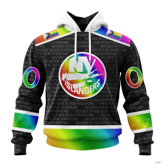 Discover Personalized New York Islanders Hoodie Pullover Pride Hockey Is For Everyone