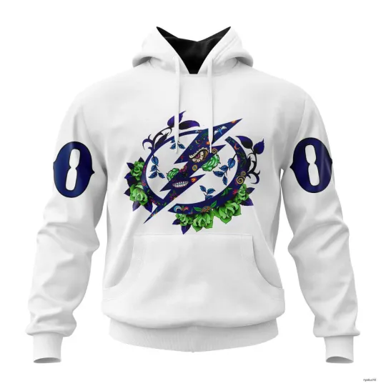 Discover Personalized Tampa Bay Lightning Hoodie Specialized Unisex Kits Dia De Muertos