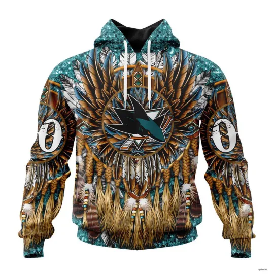 Personalize San Jose Sharks Hoodie Special Native American Costume Pullover Gift