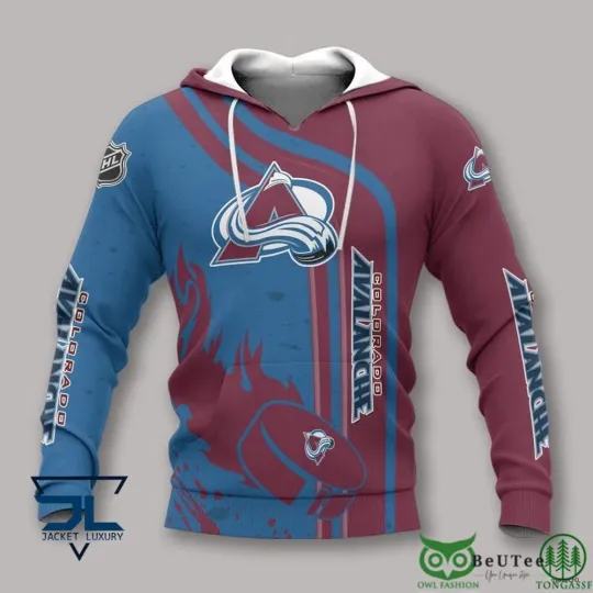 Discover Colorado Avalanche Fire Hoodie Pullover Hooded Unisex Gift For Men Halloween