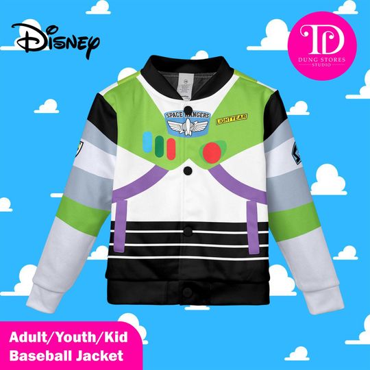 Discover Custom Buzz Lightyear Varsity Jacket, Toy Story Inspired Disney Baseball Jacket, Matching Team Outfit, Disney Uniform, Birthday Gift