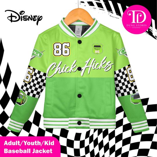 Discover Custom Chick Hicks Varsity Jacket, Personalized Disney Car Jacket, Kids & Adult Baseball Jacket