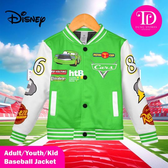 Discover Custom Chick Hicks Varsity Jacket, Personalized Disney Car Baseball Jacket, Kids & Youth Disney Jacket