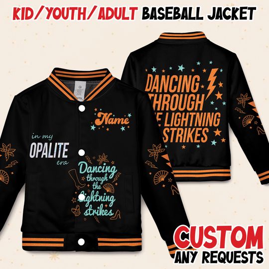 Discover Dancing Through the Lightning Strikes Jacket, But Now The Sky Is Jacket, Showgirl Jacket, The Life of a Showgirl Varsity, Park Girl Varsity