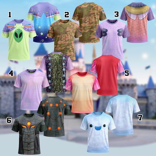 Discover Disney Elio Glordon Ooooo Helix Costume T-Shirt, Pixar Elio Cosplay Costume Shirt, Elio Characters Cosplay Tee, Halloween All Over Print Tee