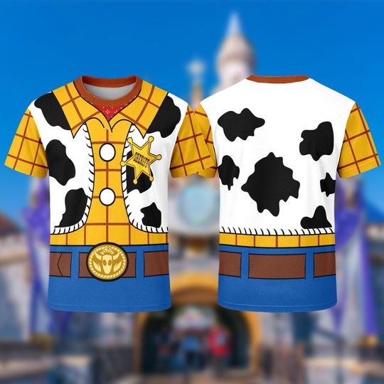 Toy Story Characters Shirt, Woody Costume Cosplay 3D T-Shirt, Halloween Costume For Family Group T Shirt, Toy Shirt For Couple