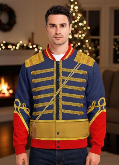 Discover Nutcracker Costume Baseball Jacket, Christmas Movie Shirt, Xmas Cosplay Outfit, Cute Holiday Gift, Nutcracker Lovers Gift