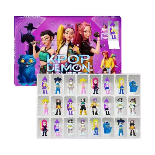 Acrylic Advent Calendar Blind Box Demon Hunters 24 Days Christmas Countdown Keychain