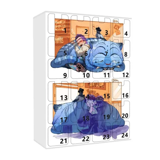 Discover Kpop Demon Hunters 2025 Acrylic Advent Calendar Blind Box Halloween Surprise Toys