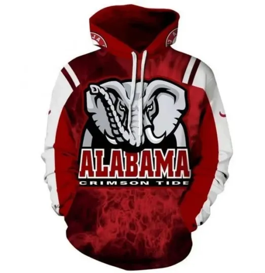 Discover Ala.bama Cri@mson Tide 3D Hoodie Style 06
