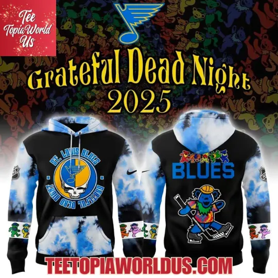 St. Louis Blues Grateful De*@d Night 60th Hoodie, Christmas Gift