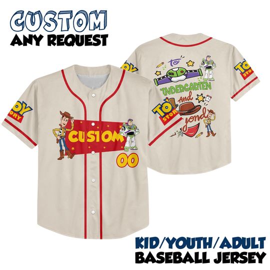 Discover Toy Story Custom Back to School Shirt To infinity and Kindergarten Shirt Pre-K Shirt 2025 First Grade Tee Kids Shirt Custom Toy Story School